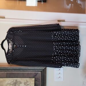 Elegant Loft Polka Dot Dress Size M